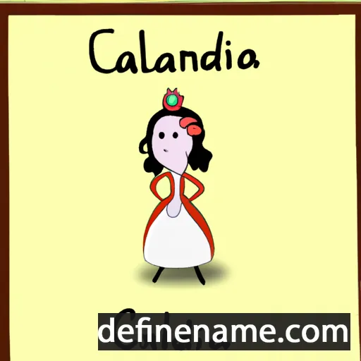 cartoon of the name Cadalina