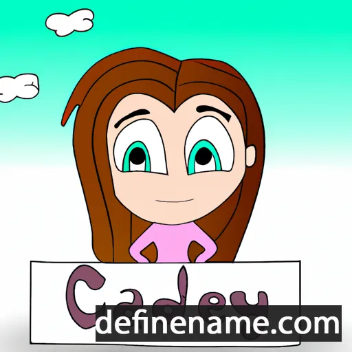 cartoon of the name Cadey