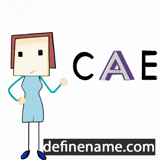 cartoon of the name Cae