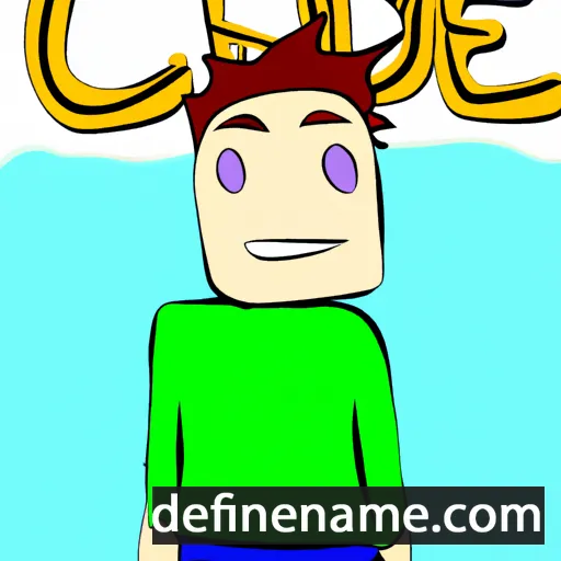 cartoon of the name Caed