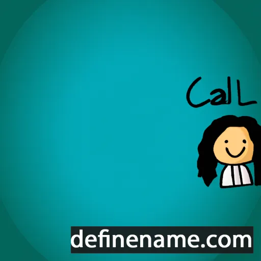 cartoon of the name Caelah