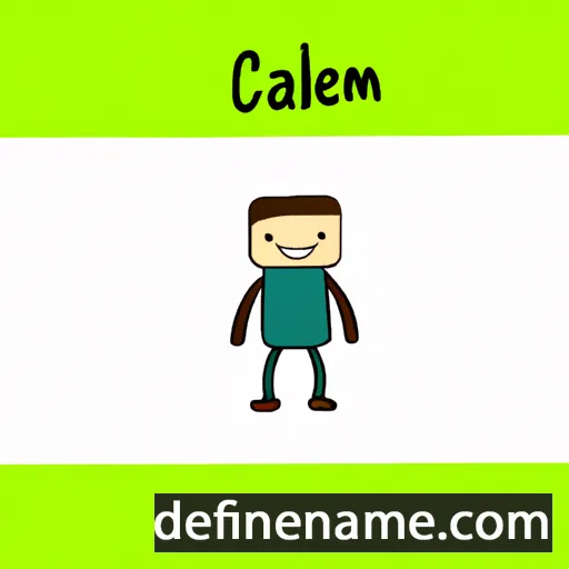 cartoon of the name Caelem