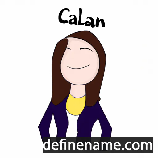 cartoon of the name Caelin