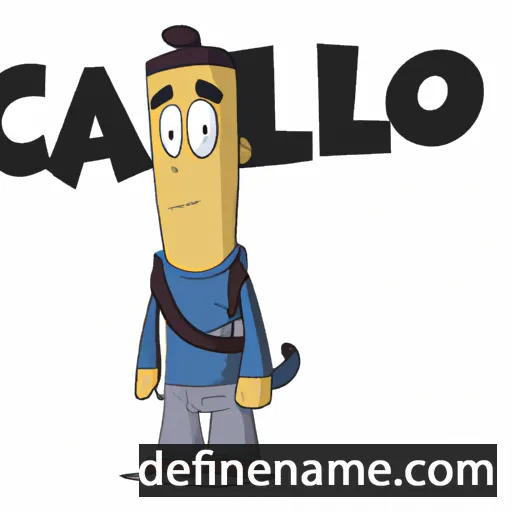 cartoon of the name Caelo