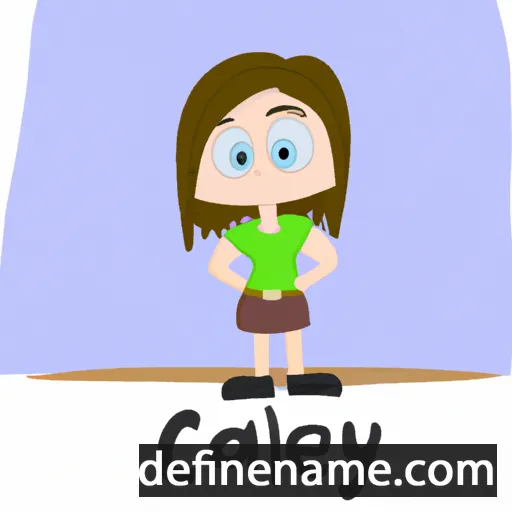 cartoon of the name Caely