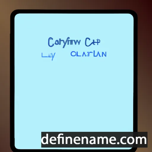 cartoon of the name Caetlyn