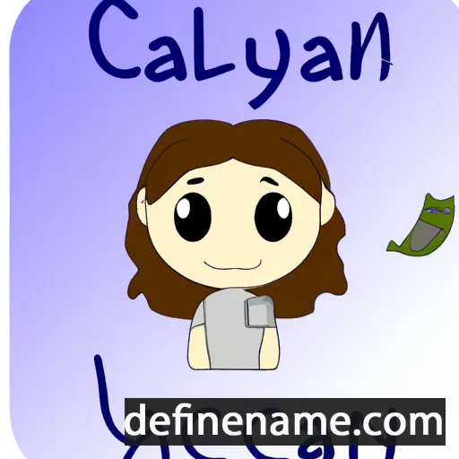 cartoon of the name Caeylin