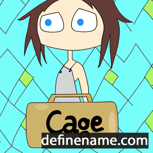 cartoon of the name Caggie