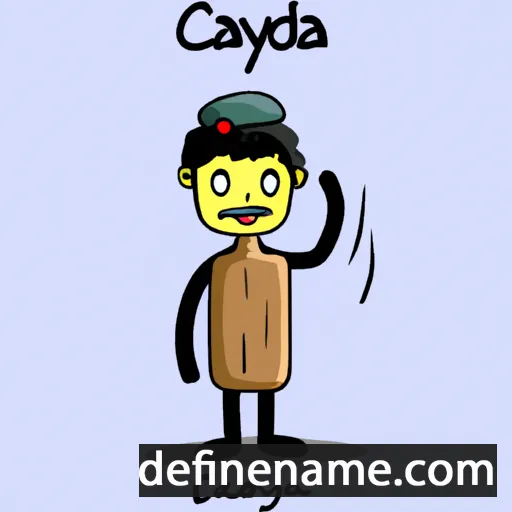 cartoon of the name Cahayadi