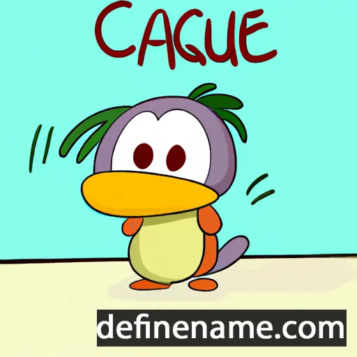 cartoon of the name Caíque