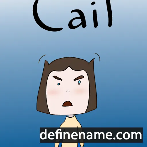 cartoon of the name Cai