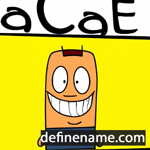 cartoon of the name Caige