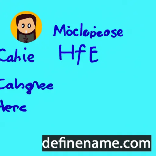 cartoon of the name Caighlee