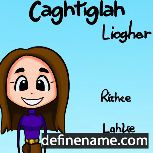 cartoon of the name Caighleigh