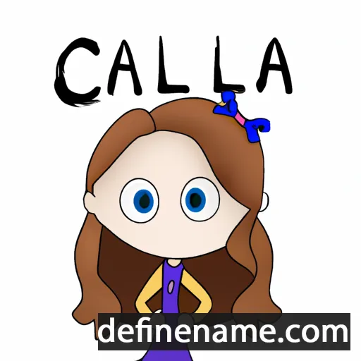 cartoon of the name Cailea