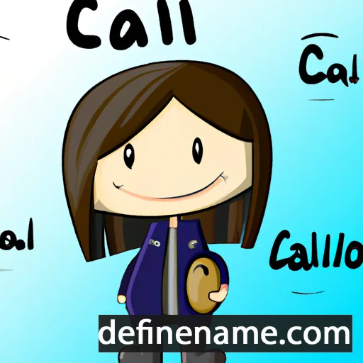 cartoon of the name Caili