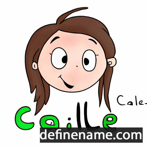 cartoon of the name Cailie