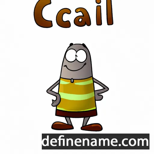 cartoon of the name Caillic