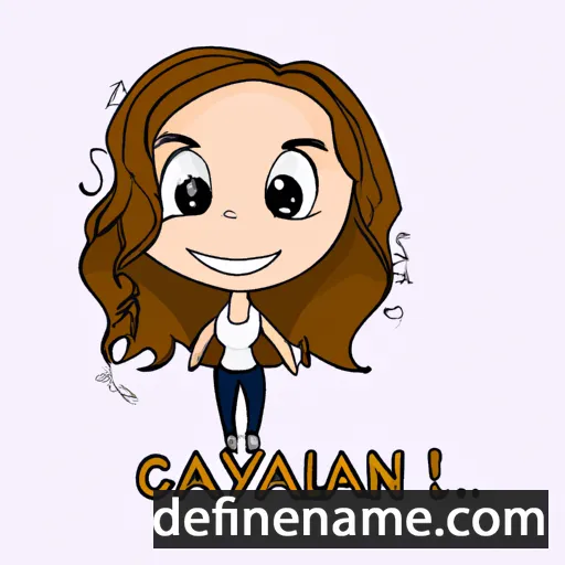 cartoon of the name Cailynn