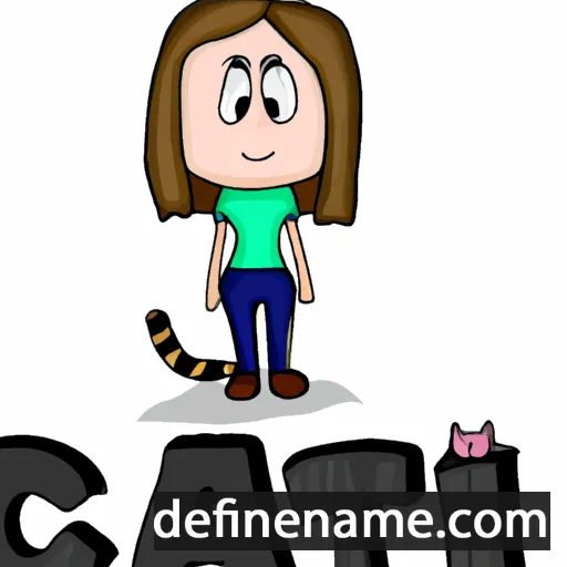 cartoon of the name Cait