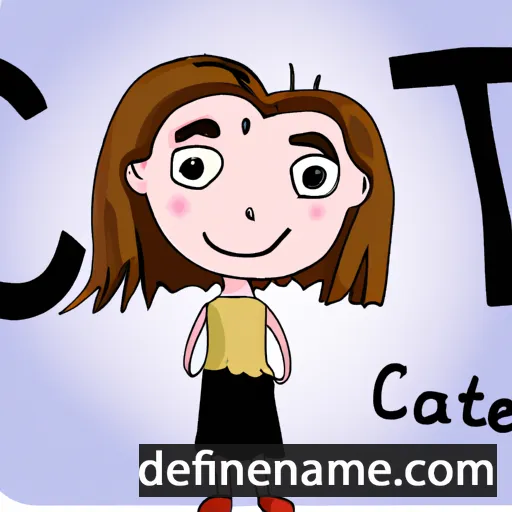 cartoon of the name Caite