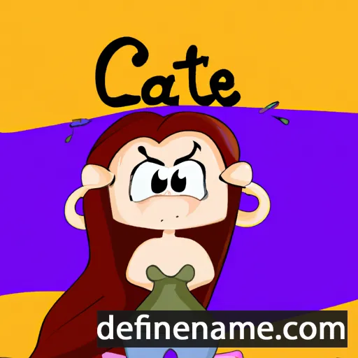 cartoon of the name Caitee