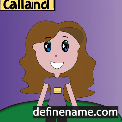 cartoon of the name Caitland