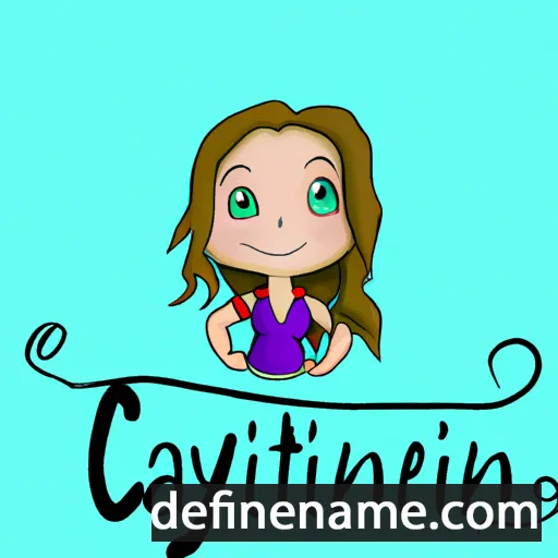 cartoon of the name Caitlynne