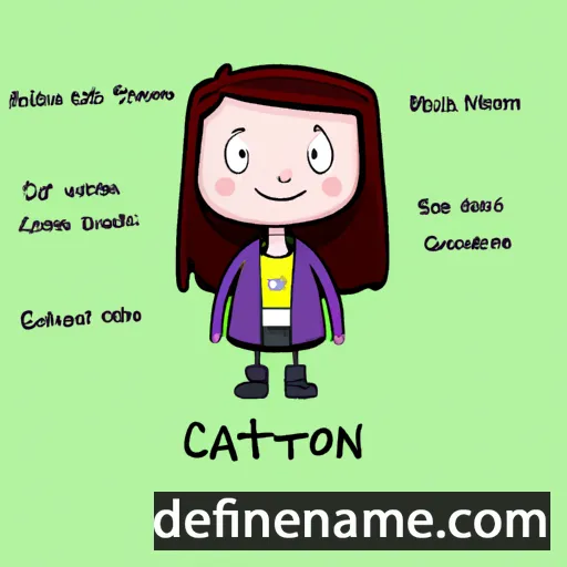 cartoon of the name Caitriona