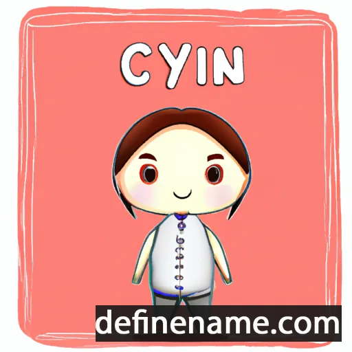 cartoon of the name Caiyin