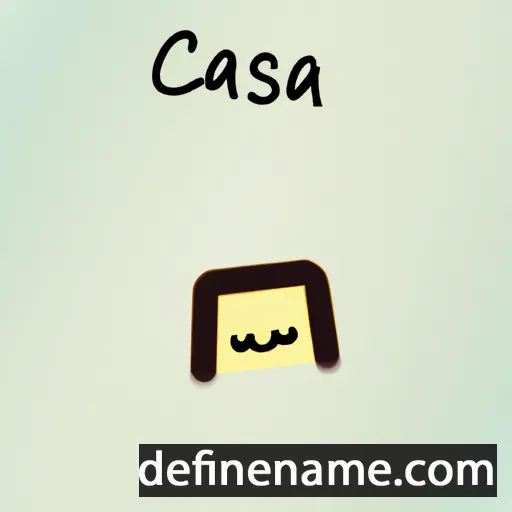 cartoon of the name Cajsalisa