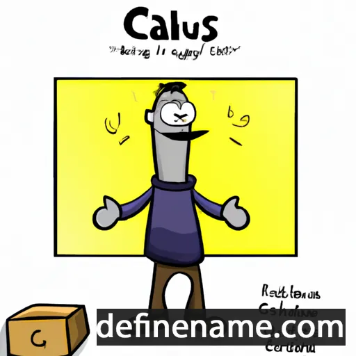 cartoon of the name Calais