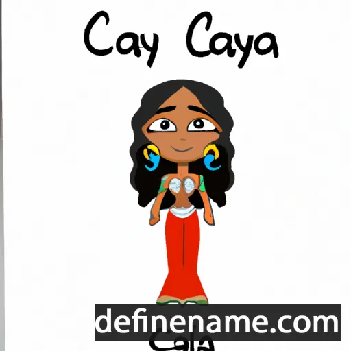 cartoon of the name Calaya