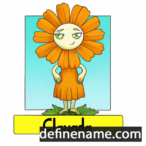 cartoon of the name Calendula