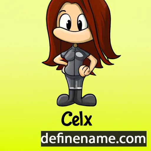 cartoon of the name Calexi