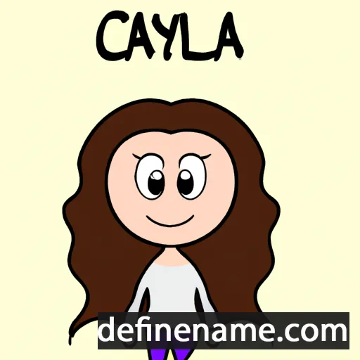 cartoon of the name Caleya