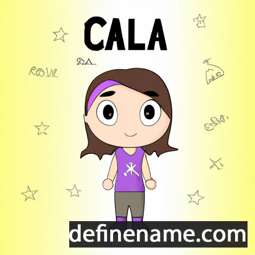 cartoon of the name Calia