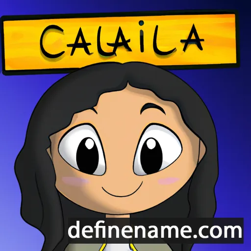 cartoon of the name Caliah