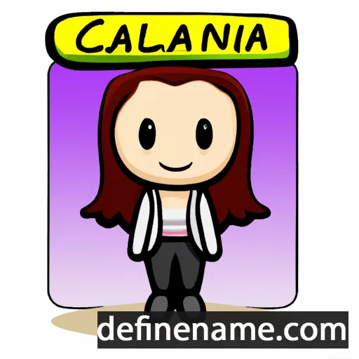 cartoon of the name Calianna