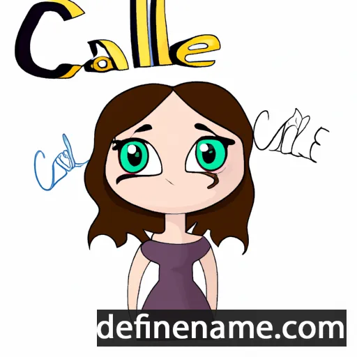 cartoon of the name Calie