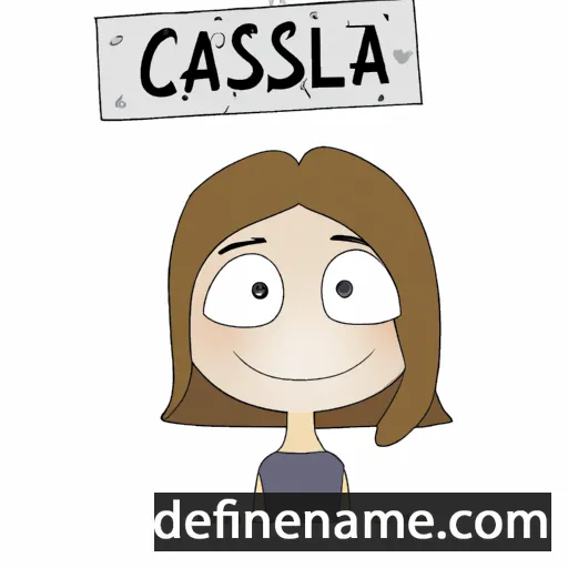 cartoon of the name Calissa