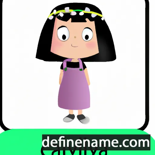 cartoon of the name Caliya