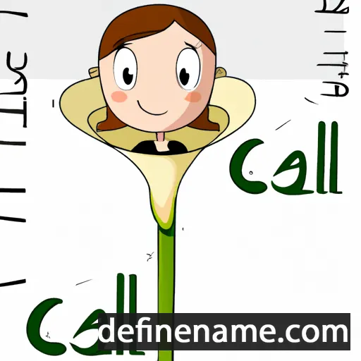 cartoon of the name Calla