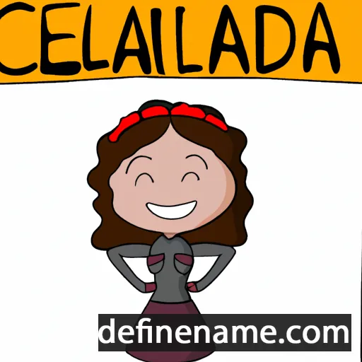 cartoon of the name Callandrea