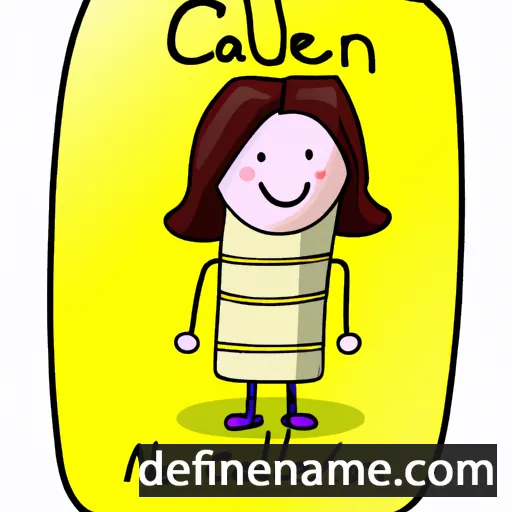 cartoon of the name Calleen