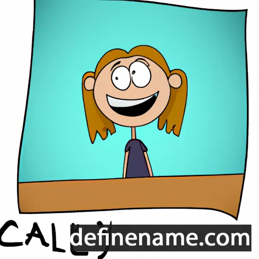 cartoon of the name Calley