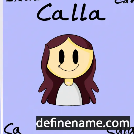 cartoon of the name Callia