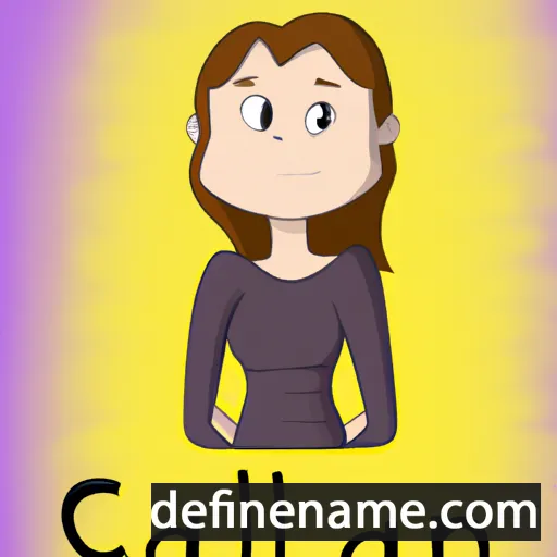 cartoon of the name Calliann