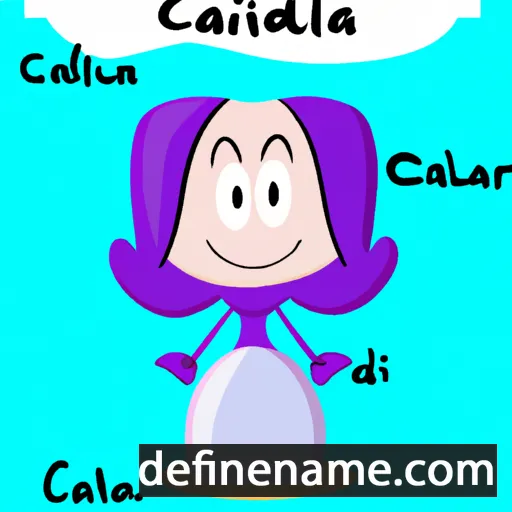 cartoon of the name Callidia