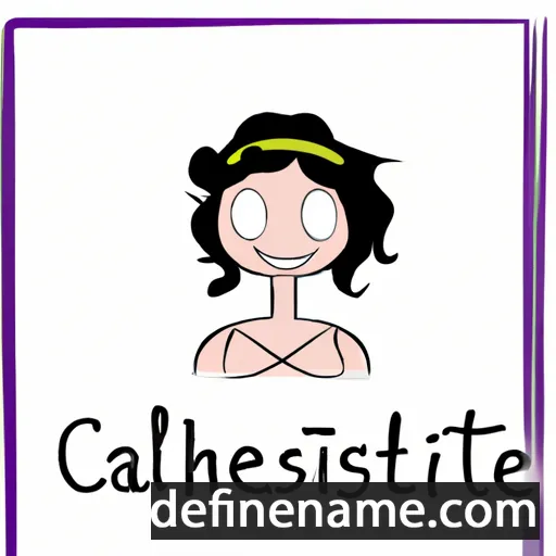 cartoon of the name Callisthène